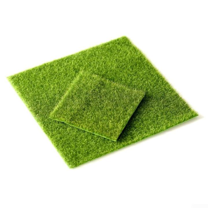 5 x Kunstrasen-Matte, umweltfreundlich, grüner Teppich für Haustierbereich und Puppenhaus-Dekoration (30 x 30 cm)