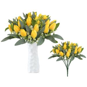 Kunstbloemen als echte tulpen, kunstbloemen, 21 stuks, realistische tulpen, kunstbloemen, kunstbloemen 1804