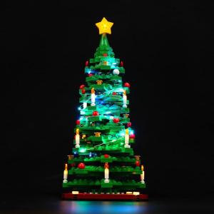 Led-verlichtingsset compatibel met Lego kerstboom (geen model), decoratieve verlichtingsset voor 40573 bouwsteen, creatieve speelgoedverlichting