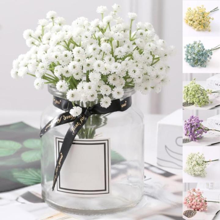 Künstliche Schleierkraut Seidenblumen, lebensechte Blüte, allergiefreundliches Geschenk (Rosa)