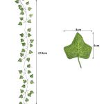Ivy kunstmatige klimop slinger wanddecoratie 19732, grootte: 12,6 m