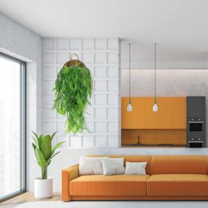 2 stuks kunsthangplanten, 80 cm, nepkunstklimopranken, groene hangplant voor huis, tuin, esthetische decoratie