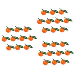 3 Sätze Gefälschte Fruchtmodelle Kunstobst Künstliche Früchte Obstkörbe Falsches Obst Schüssel Vasenfüller Früchte Nachahmung Von Orangen Schaum Künstliche Frucht PVC 10 S