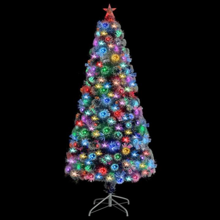 Künstlicher Weihnachtsbaum mit Beleuchtung 150 cm Glasfaser Christbaum Kunstbaum Dekobaum Tannenbaum Weihnachten Künstlicher Weihnachtsbaum für Weihnachtsdeko