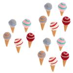 15 stuks kerstcadeauzakjes vulling kerstbloemendecoratie ijshoekjes ornamenten kunstmatige ijswafels kerstfeest accessoires pluche dier boeket kunsthandwerk wolvilt