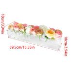 Transparente Acryl-Vase, 16 Löcher, elegante Tischdekoration, Vase, Blumenhalter für Hochzeiten und Valentinstag, Heimdekoration