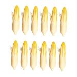12 STK Mini-Kunstmais Künstliche Pflanze künstliches Popcorn plastikbeutel plastiktasche Gemüse Pflanzendekor künstlicher Mais gefälschter Mais Miniatur Kleidung Maiskolben Mo