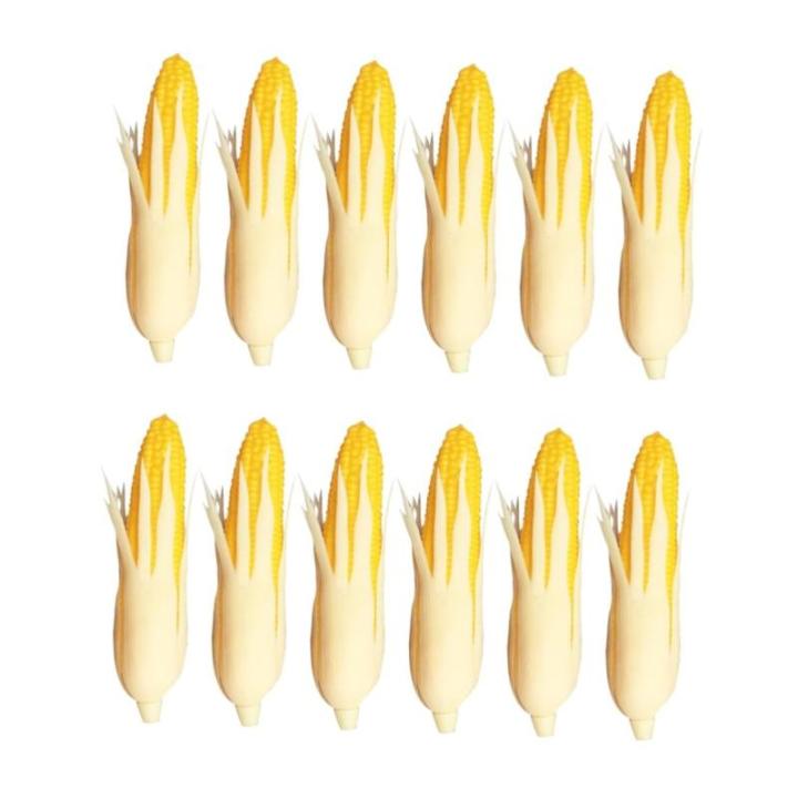 12 STK Mini-Kunstmais Künstliche Pflanze künstliches Popcorn plastikbeutel plastiktasche Gemüse Pflanzendekor künstlicher Mais gefälschter Mais Miniatur Kleidung Maiskolben Mo