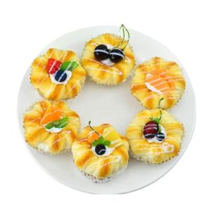 Fake Kuchen künstliche Kuchen 6Pcs Realistische Künstliche Gefälschte Brot Dessert Modell Zu Hause Inszenierung Handwerk Fotografie Requisiten Realistisches Essen
