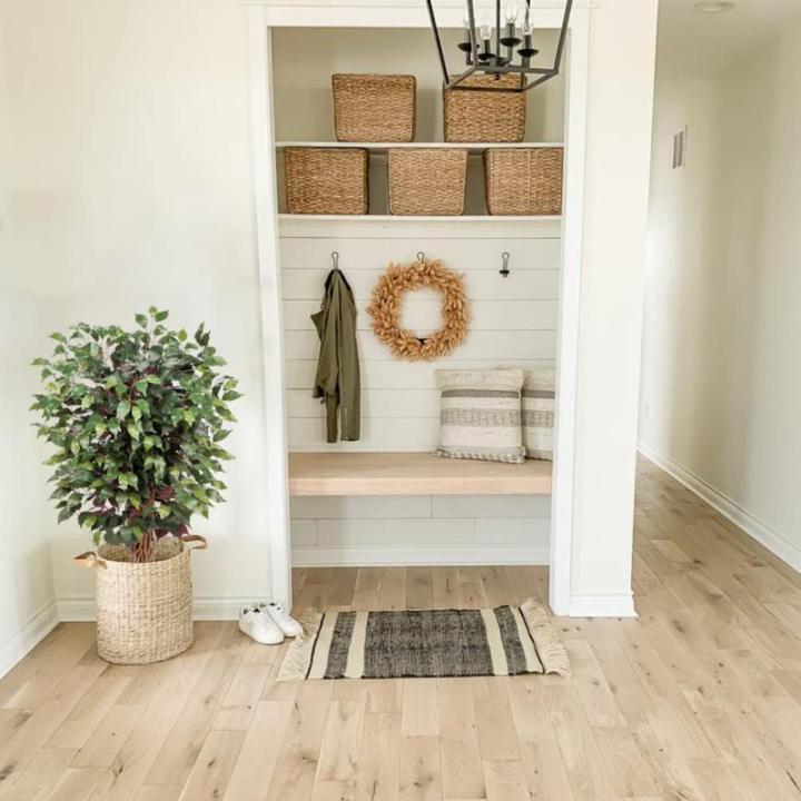Benjamini Ficus, , grote kunstboom, kamerplant, decoratie met echt houten stam, voor kantoor, decoratie, slaapkamer, eetkamer, binnen, buiten, groen/rood, 91 cm