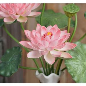 Kunstblumen Künstliche Blumen für den Innenbereich, Simulation Lotus, künstliche Blumen in Vase, Seidenblumen-Wohnzimmer-Desktop-Dekoration für jeden Anlass