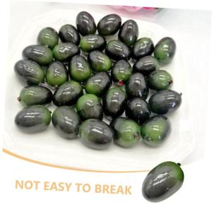 30st Olivenimitat Dekoration Mit Künstlichen Früchten Olive Dekorationen Künstliche Früchte Obstdekor Olivenschimmel Olivenornament Spielzeug Aus Künstlichen Früchten Plastik