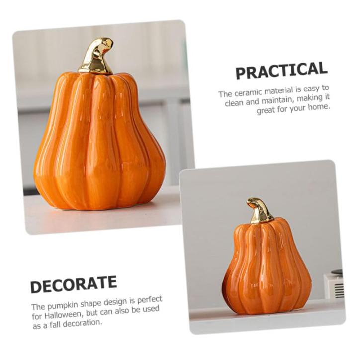 Scandinavische keramische pompoen herfstdecoratie pompoen decoratieve pompoenen realistische pompoenversiering mini-pompoenen van porselein pompoen decoratief figuur herfstpompoen 