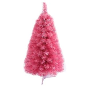 Leichter Tisch-Weihnachtsbaum mit Ständer for kleine Weihnachtsdekoration, PVC-Tannenbaum, Kleiner Weihnachtsbaum, mehrfarbiger künstlicher Weihnachtsbaum(Pink,90cm/3ft)