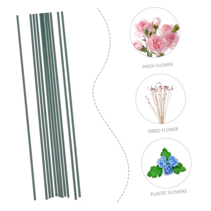 4 Sätze Blütenstiel Gefälschter Blumenstiel Dekorative Blumen Blumenstab Selber Machen Blumenstab Für Party Drähte Blumenstiele Handwerkliche Zweige Plastik Green 11 Stück * 