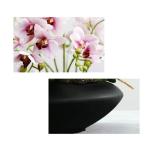 Kunstblumen Künstliche Blumen mit Blumentopf – Hotel-Tischaufsätze, künstliche Blumen, Seidenblumen, Phalaenopsis-Blumenstrauß mit Vase für jeden Anlass