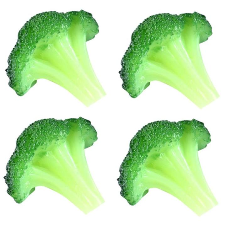 20 STK Simulierter Blumenkohl Dekorative Gemüsemodelle Realistische Gemüseattrappen Kunstpflanzen lebensechtes Gemüse simulierte Gemüsebrokkolischeibe simulierte Brokkoli-Model