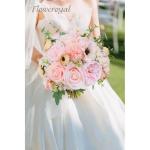 Künstliche Blumen Combo Rosa Blumen Mix Seidenblumen Rosen Pfingstrosen mit Stielen für DIY Hochzeit Brautsträuße, Babyparty, Blumenarrangement, Tischaufsätze, Heimdekoratione