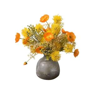 Kunstblumen Gefälschte Blumen-künstliche Blumen-Seiden-Plastikblumenstrauß-geeignet für Familien-Wohnzimmer-Garten-Party-Festival-Dekoration für jeden Anlass