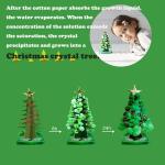 【UK Stock】 Mini kerstboom magie groeien, papieren boom DIY kristal kweekkit/ornamenten decoratie speelgoed nieuwigheid kerstcadeau jongens meisjes wetenschapskits en speelgoed 