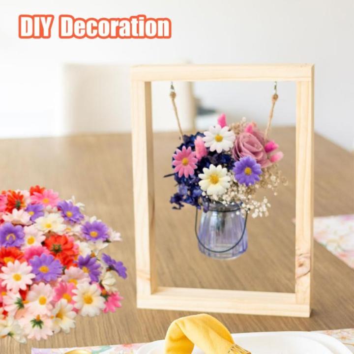 100 stuks 4 cm kunstmadeliefjes, bloemkoppen, mini-madeliefjes, , meerkleurig, madeliefjes, mini-bloemen voor bruiloften en feestdecoraties
