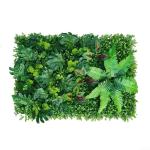 Kunstmatige gazonplant wandpanelen, 40 x 60 cm, kunstmatige buxus hegpanelen, klimop privacy levende muurafrastering voor huis tuin binnen en buiten decoratie | Geeft een natuurlij