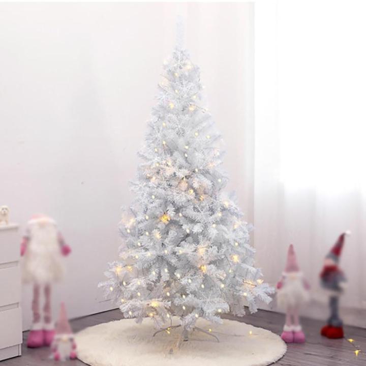 Künstlicher Weißer Weihnachtsbaum, Mehrschichtiger Weihnachtsbaum mit Metallständer, für Weihnachtsdekorationen im Innen- und Außenbereich(180cm/6ft)