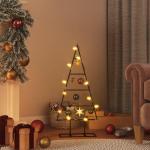 Kerstdecoratie kerstboom 60 cm metaal zwart