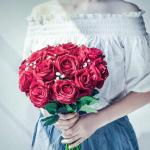 10 stuks kunstzijden rozen bloemen bruiloft boeketten (rood)