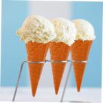 4 Stück Knuspriger Modell realistische eistüte Fotoaufnahme Einer Eistüten-Dekoration Simulation Eistüte-Requisite künstliche Eiswaffel Simulation Eiswaffel PVC