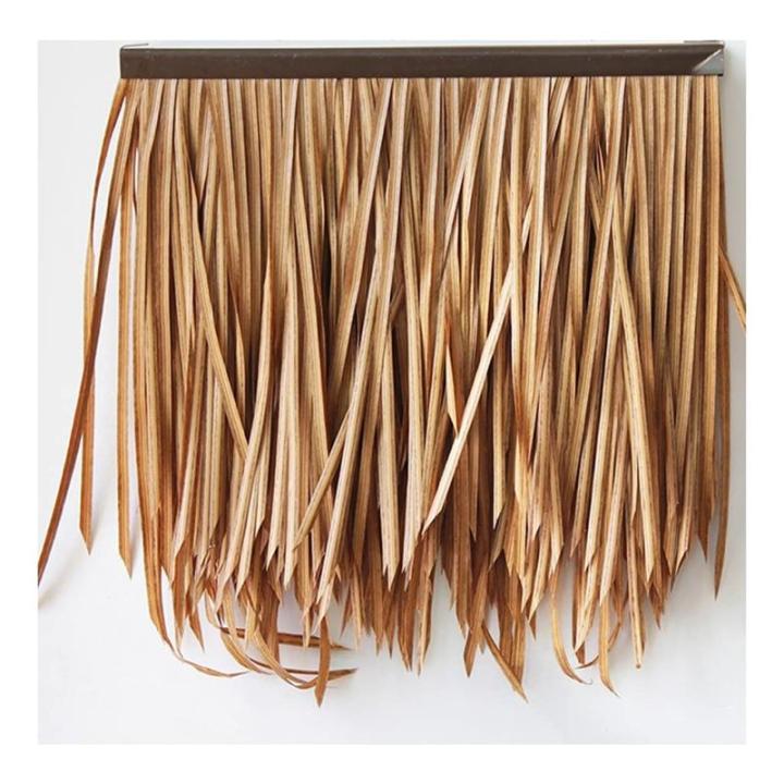 ZJGZDCPHDPB Palm Thatch Roll Künstliche Stroh Kunststoff Künstliche PVC Holzhaus Pavillon Fake Stroh Natürliche Dachdekoration Feuerfest Und Flammenhemmend Thatch Roll—0.5x0.5