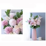 Kunstblumen Künstliche Blumen Pflanzen Set, Seidenblumenarrangements mit Keramiktopf, für Zuhause, Hochzeit, Party, Büro, Tafelaufsatz für jeden Anlass
