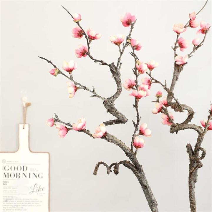 54 cm Roze Winter Pruim Tak Kunstmatige Bloem Thuis Hotel Bruiloft Scene Decoratie Bloemstuk DIY (A, 1 stuks)