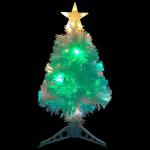 Künstlicher Weihnachtsbaum mit Beleuchtung Weiß 64 cm Glasfaser Christbaum Dekobaum Kunstbaum Tannenbaum Weihnachten Künstlicher Weihnachtsbaum für Weihnachtsdeko
