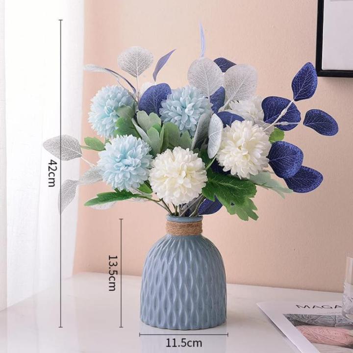 Kunstblumen Künstliche Pflanzen Gefälschte Pflanzen im Topf, künstliche Blumen mit Vase, künstliche Blumen im Topf für die Dekoration des Schlafzimmers zu Hause für jeden Anl