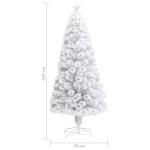 Künstlicher Weihnachtsbaum mit Beleuchtung Weiß 150cm Glasfaser Christbaum Kunstbaum Dekobaum Tannenbaum Weihnachten Künstlicher Weihnachtsbaum für Weihnachtsdeko