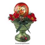 Decoratieve bloemen, , bloemen, verschillende soorten, ca. diameter 4 - 5 cm (kerstster 1 - rood - 15 stuks)