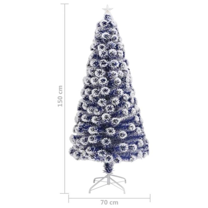 Künstlicher Weihnachtsbaum mit Beleuchtung 150 cm Glasfaser Christbaum Kunstbaum Dekobaum Tannenbaum Weihnachten Künstlicher Weihnachtsbaum für Weihnachtsdeko