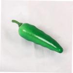 32St simuliertes Gemüse wohnraumdeko The Green Werbeprop für Paprika Kunstgemüsemodell Simulation Requisiten grün lebendige Pfeffermodelle falscher Chili Bauernhausdekore Schau