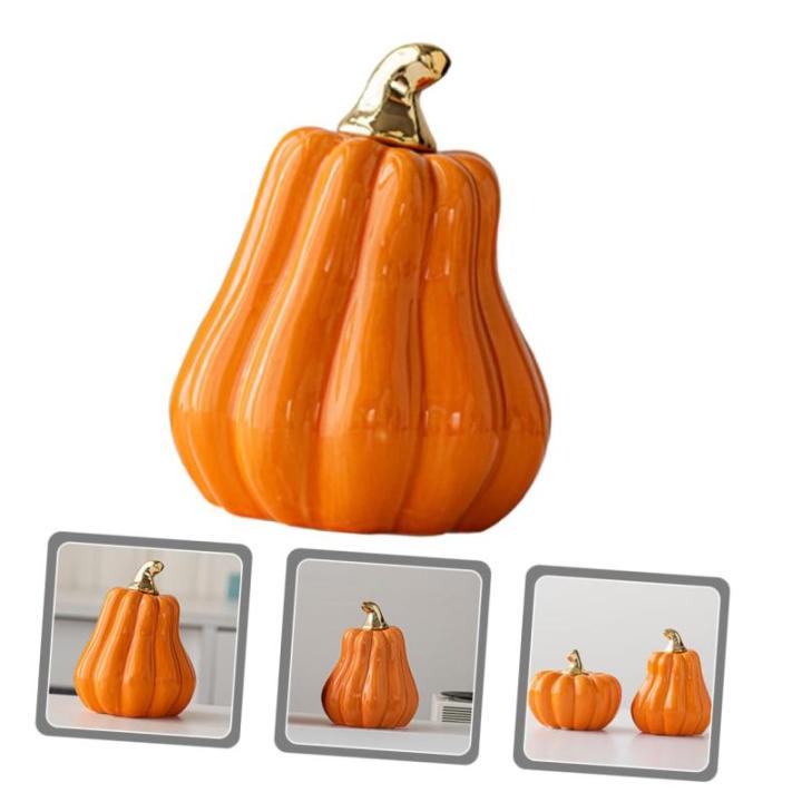 Scandinavische keramische pompoen herfstdecoratie pompoen decoratieve pompoenen realistische pompoenversiering mini-pompoenen van porselein pompoen decoratief figuur herfstpompoen 