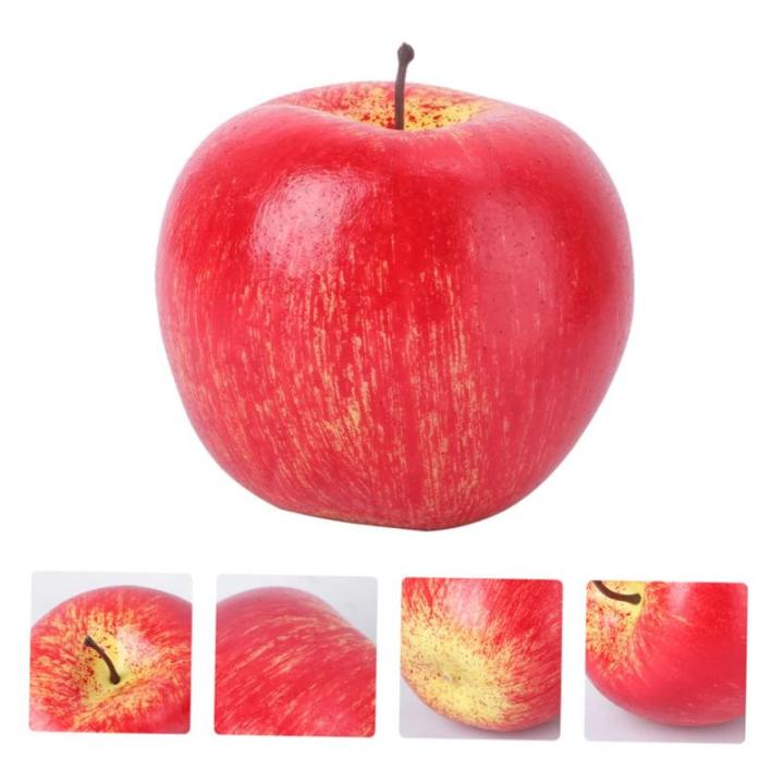 2 Sätze Künstlicher Apfel Künstliche Früchte Wohnungsdeko Red Apples Künstliche Rote Mini-äpfel Fengshui-äpfel-Figur Künstliches Modell Simulation Äpfel Dekor Schaum Pu 5 
