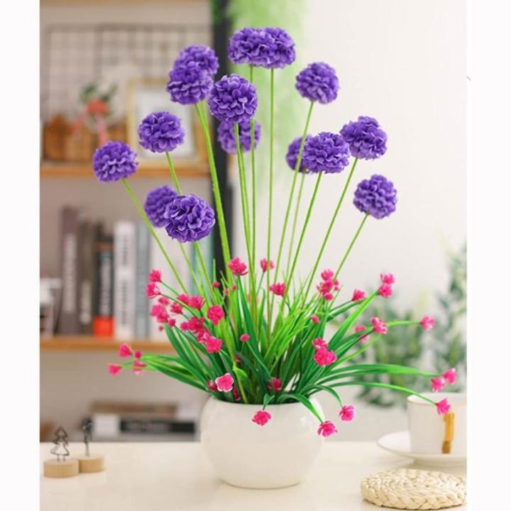 Kunstblumen Künstliche Blumen mit Topf, Kunstpflanzen, künstliche Seidenblumen für Hausdekorationen, Lobby, Badezimmer, Hochzeit, Büro für jeden Anlass