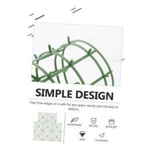 8St Reihe Blumenarrangement Gitter Panel-Wand-Display Gitterpflanzenwandrahmen blumenregal blumenständer dekorative Blumenrahmen Blumenfixierer selber Machen Plastik Green