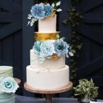 20 stuks , , namaakmini-bloemen van zijde, voor woondecoratie, bruiloften (blauw)