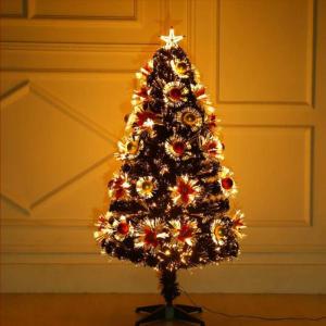 Vorbeleuchteter schwarzer Weihnachtskiefernbaum, PVC-Verschlüsselungs-Glasfaserbaum mit Ornament, Weihnachtsbaum, Metallständer, geschmückte Bäume, 5 Fuß (150 cm), modisch
