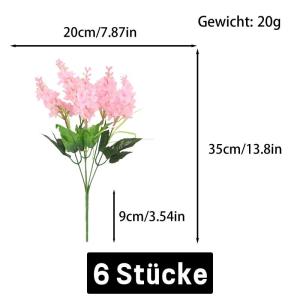 , hyacint, 35 cm, , 6 stuks, kunstplanten, , planten voor thuis, tuin, bruiloft, tafel, decoratie, 1411