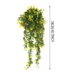 YGSAT , 2 stuks kunsthangplanten, kunststof planten, nepplanten voor binnen, hangplanten voor hangmanden voor binnen, buitentuin, bruiloftsfeestdecoratie (geel)