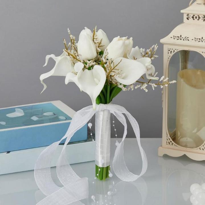 Künstliche Blumen für Braut, Hochzeitsdekoration, Fotografie-Requisiten