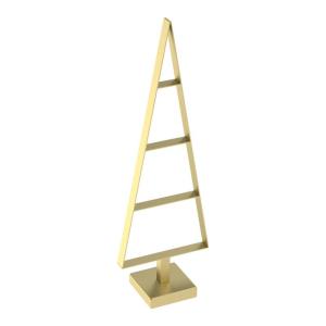 Weihnachtsbaum aus Metall Christbaum Tannenbaum Deko Baum Kunstbaum Loft Schwarz Weiß Gold (Gold, 85cm)