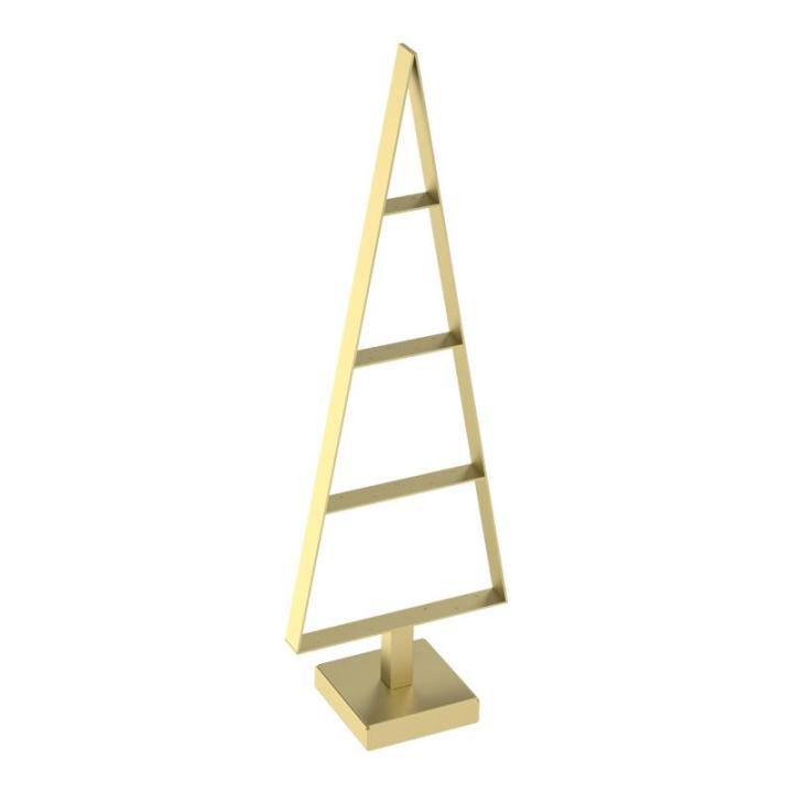 Weihnachtsbaum aus Metall Christbaum Tannenbaum Deko Baum Kunstbaum Loft Schwarz Weiß Gold (Gold, 85cm)